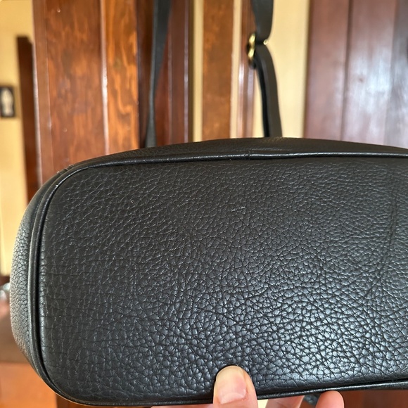 COACH 4926 Vintage Pocket Drawstring Natural Grain Sonoma Leather Black 1997 - Picture 9 of 16